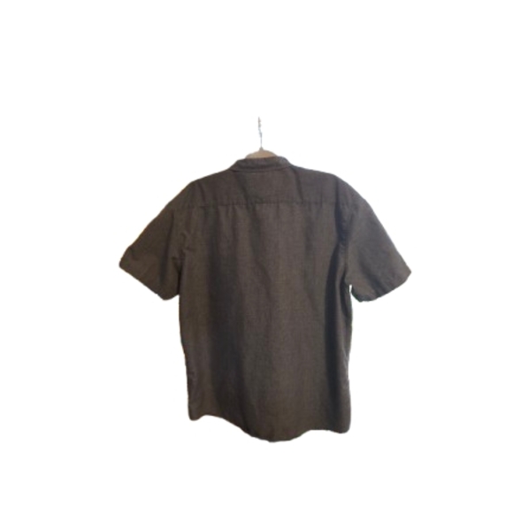 Classic Gray Men's Casual Button Down Shirt - Picture 2 of 4